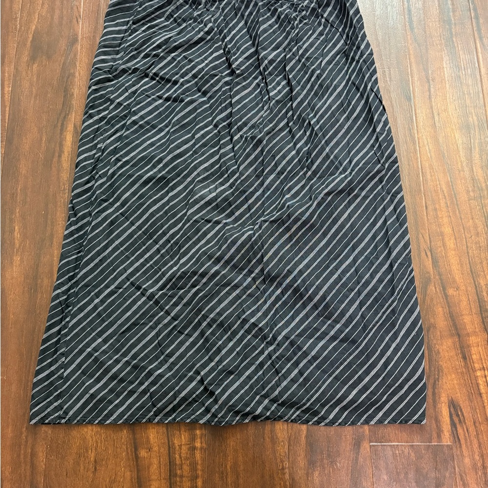 Lane Bryant Black and White Striped Maxi Skirt - Picture 4 of 4